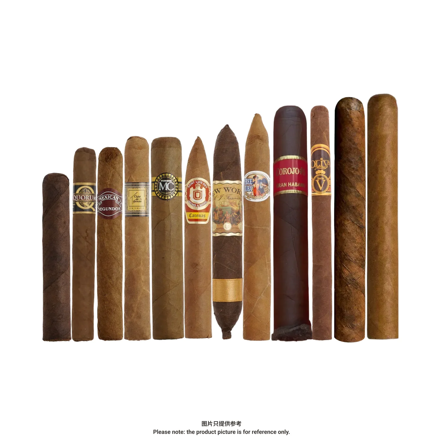 70Cigars 12ct Sampler of All Sizes for Newbies #16