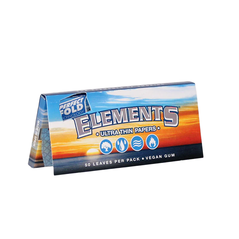 Elements 1 1/4 Classic Perfect Fold Rolling Papers 50ct