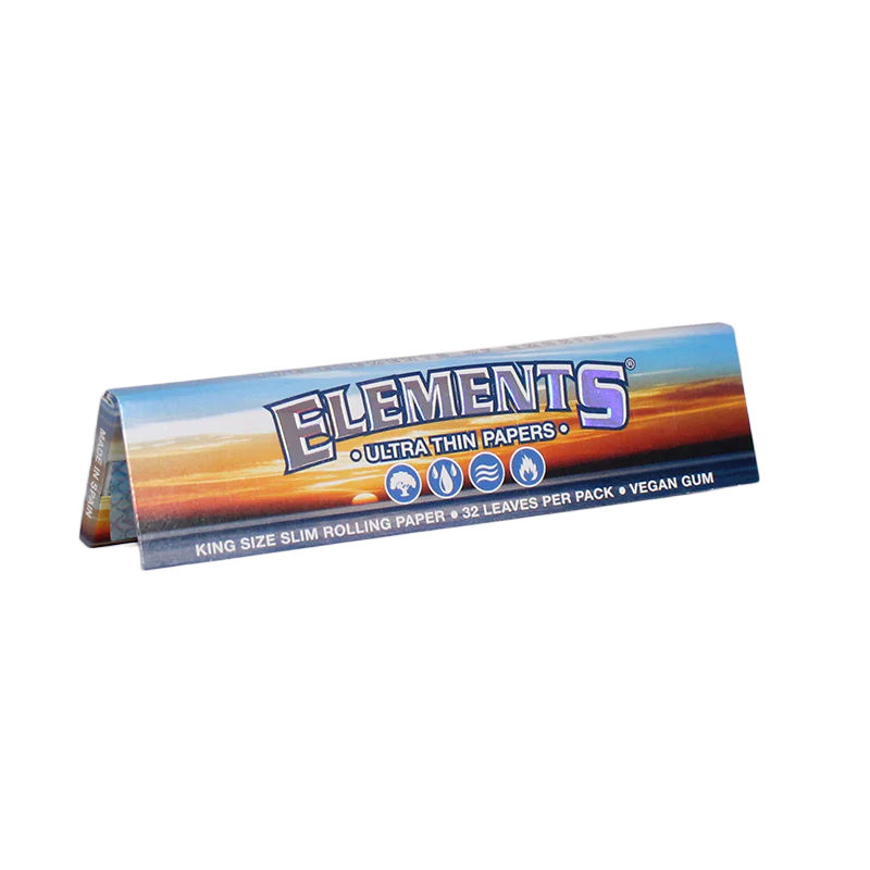 Elements King Size Slim Classic Rolling Papers 32ct