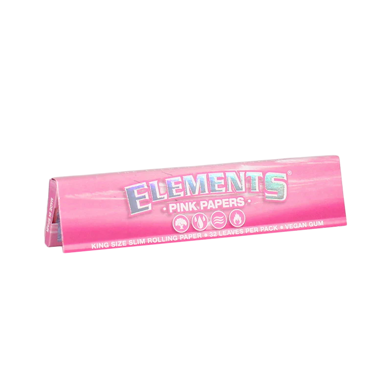 Elements King Size Slim Pink Rolling Papers