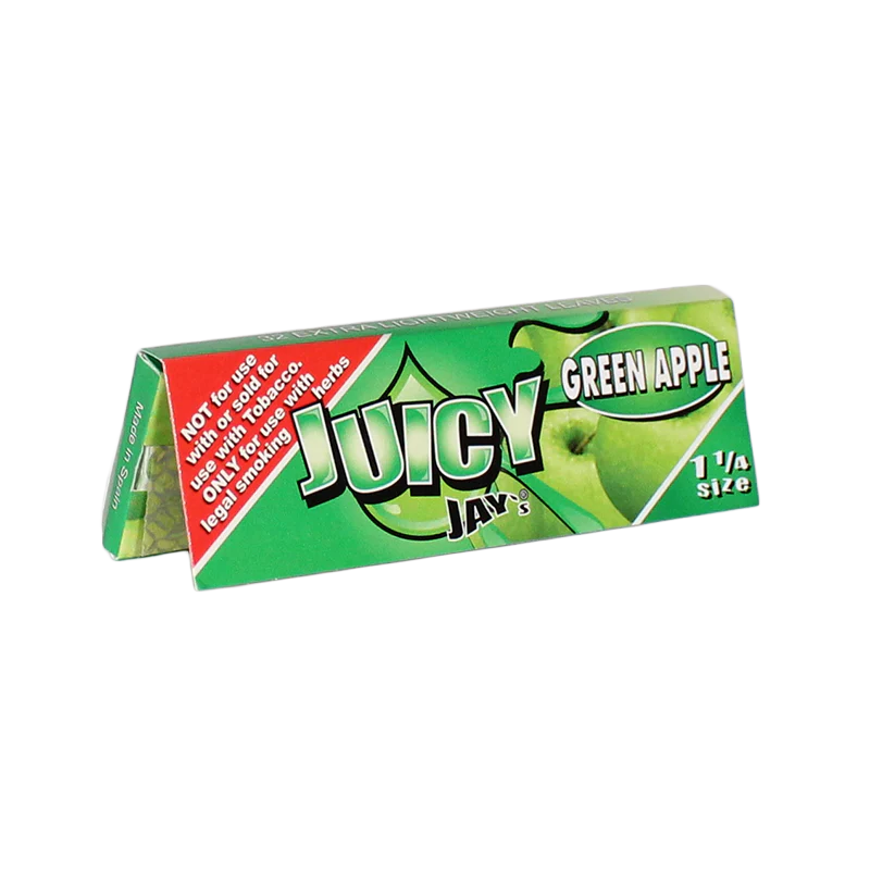 Juicy Jay's 1 1/4 Rolling Papers Green Apple 32ct