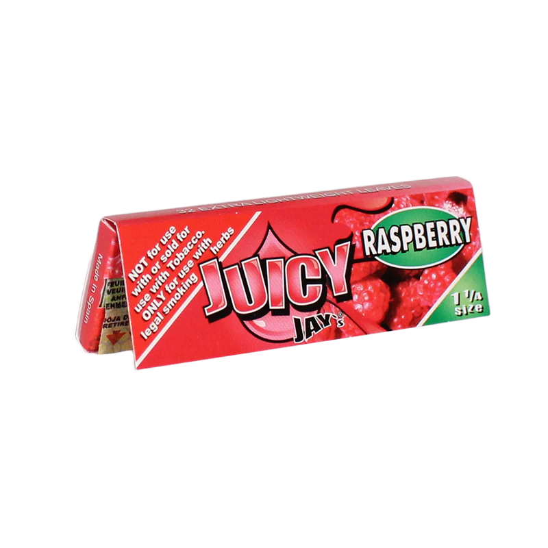 Juicy Jay's 1 1/4 Rolling Papers Raspberry  32ct