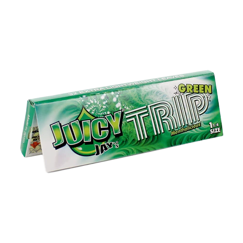 Juicy Jay's 1 1/4 Rolling Papers Trip Green 32ct