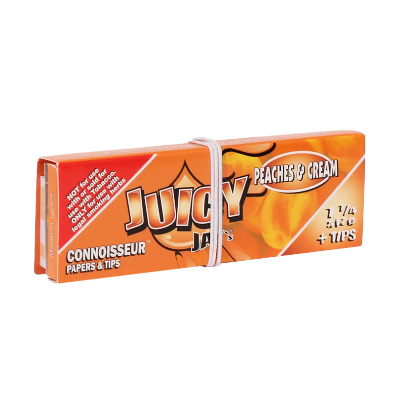 Juicy Jays Rolling Papers 1 1/4 Conn Peach 32ct