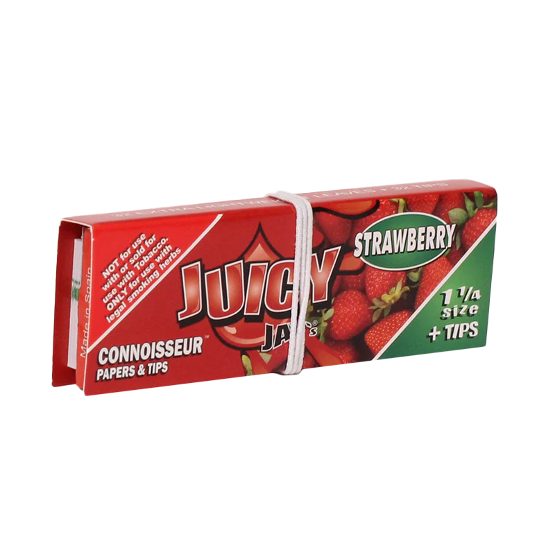 Juicy Jays Rolling Papers 1 1/4 Conn Strawberry 32ct