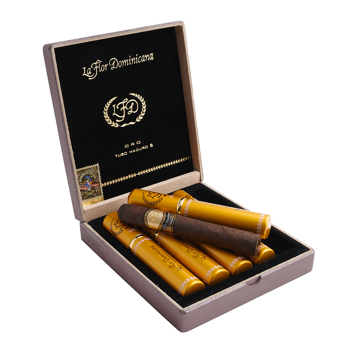 La Flor Dominicana Oro No. 6 Maduro Tubo Toro - Image 3