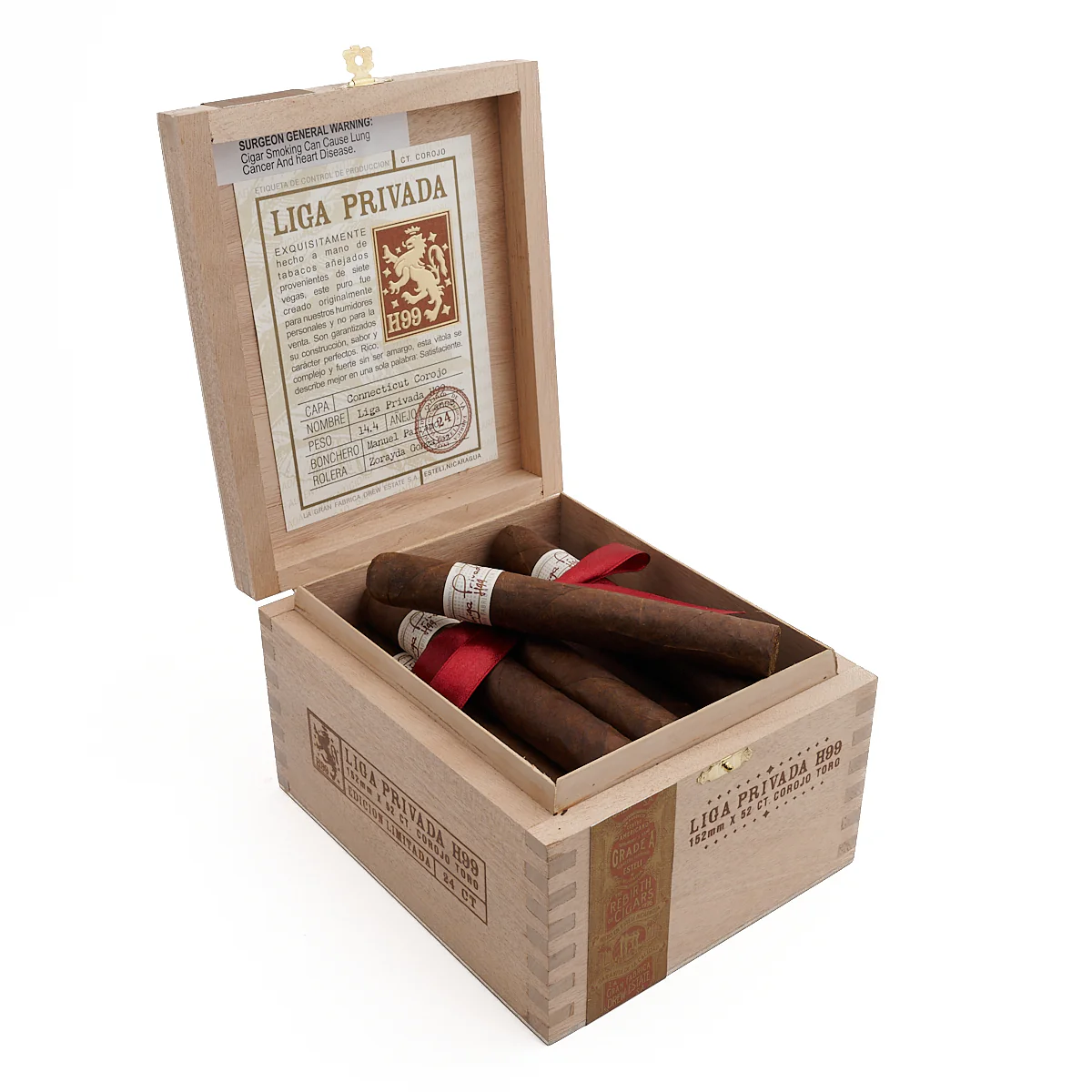 Liga Privada H99 Connecticut Corojo Toro - Image 3