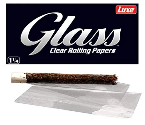 Luxe 1 1/4 Clear Glass Rolling Papers 50ct - Image 3