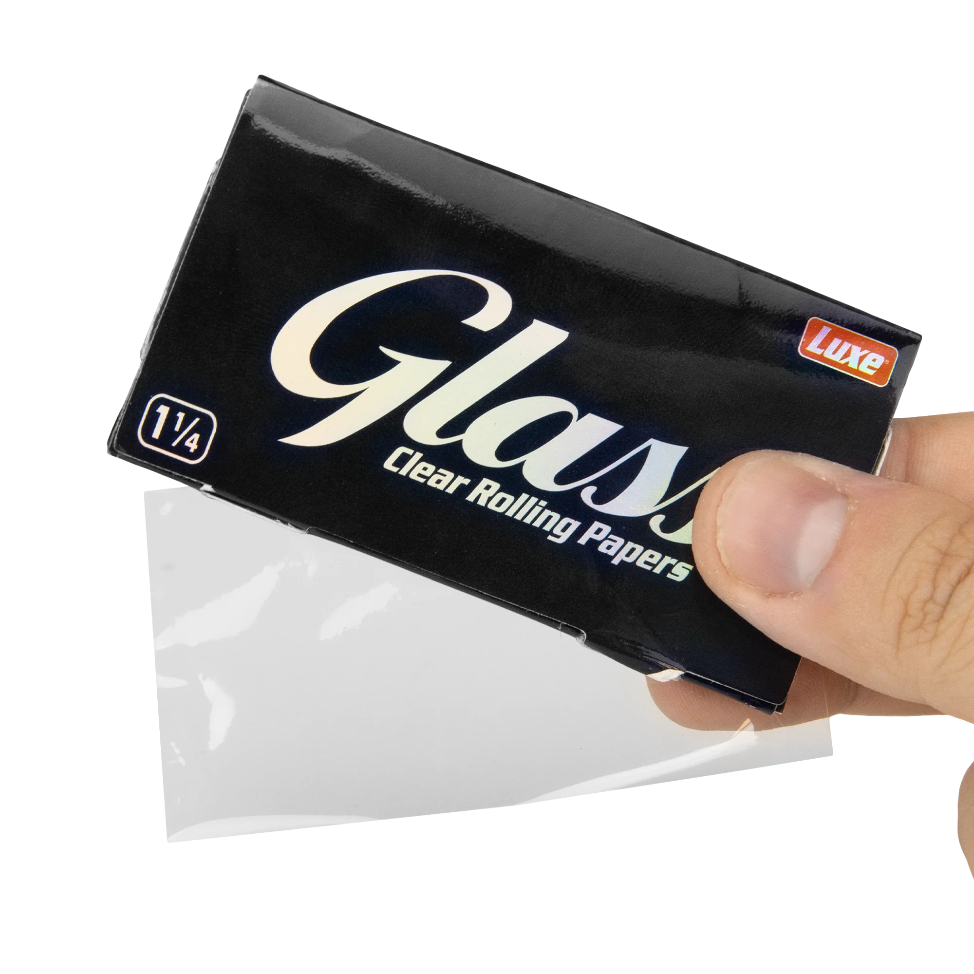 Luxe 1 1/4 Clear Glass Rolling Papers 50ct - Image 4