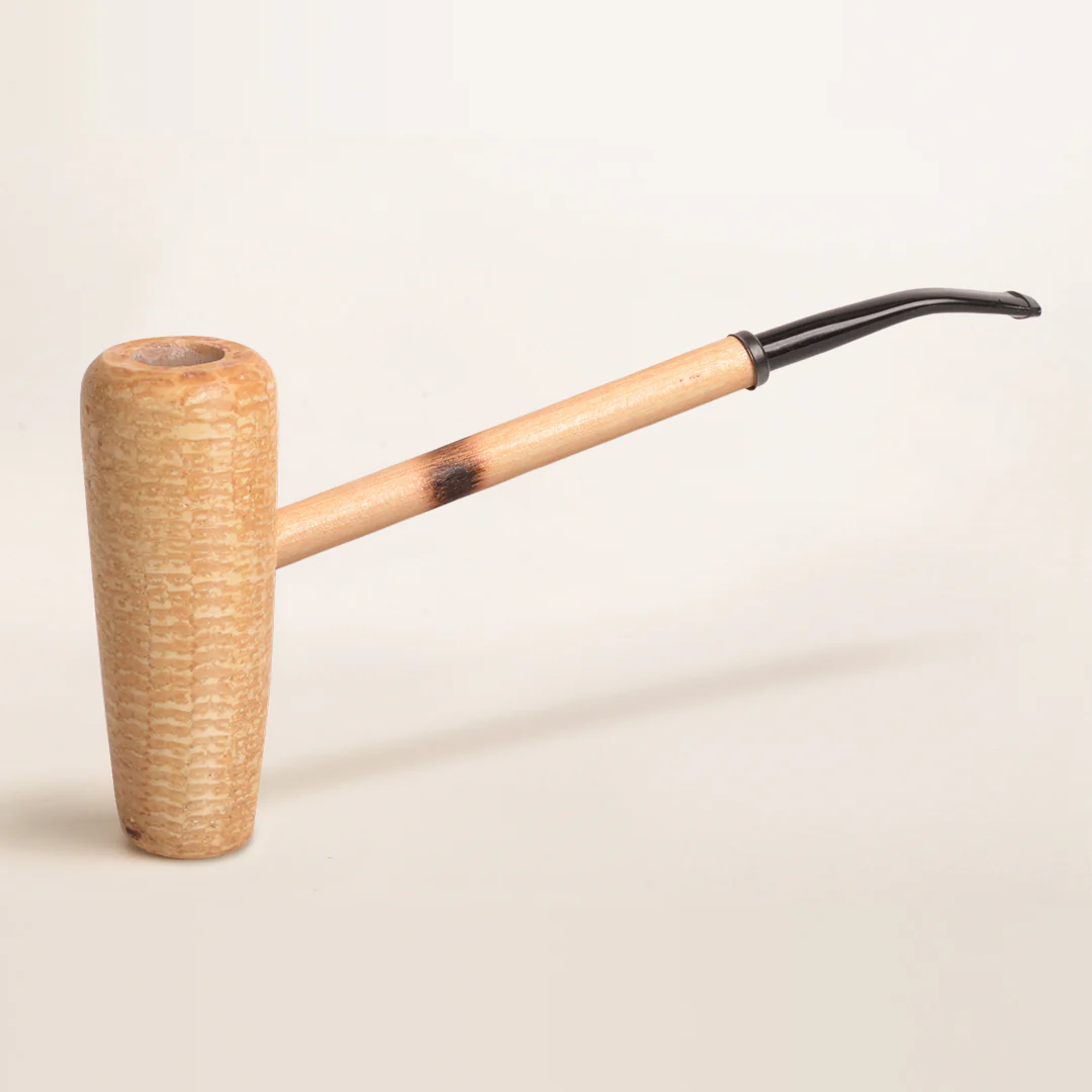 Missouri Meerschaum MacArthur 5-Star Polished Bent Corn Cob Pipe