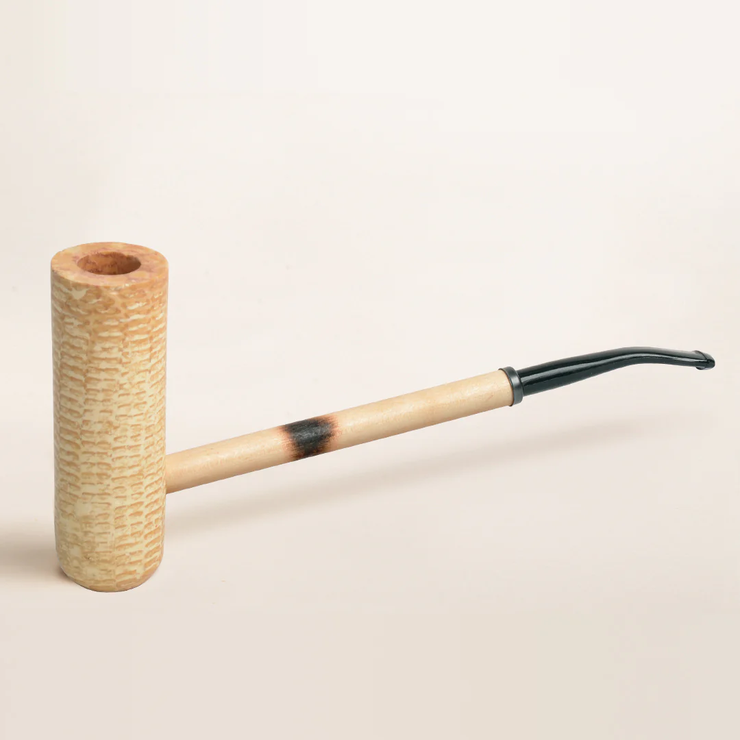 Missouri Meerschaum MacArthur Classic Polished Bent Corn Cob Pipe