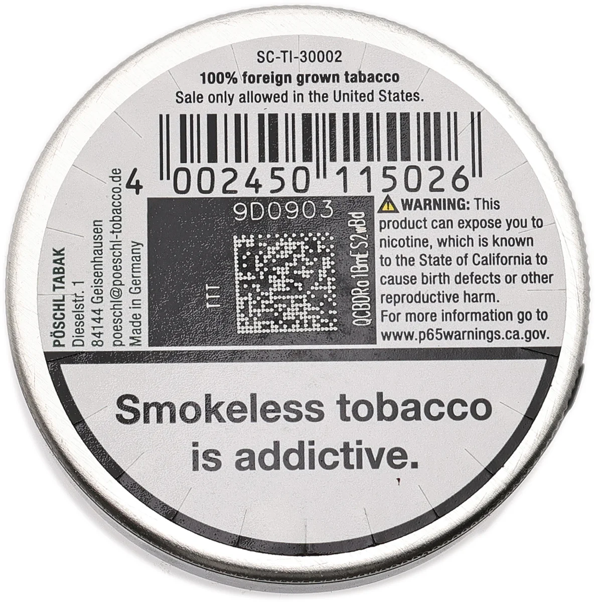 Ozona Nasal Snuff Spearmint 5g - Image 2