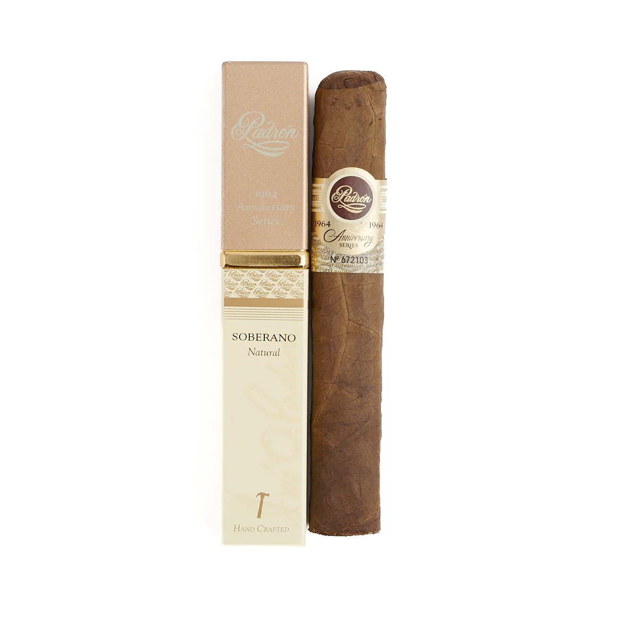 Padron 1964 Anniversary Soberano Robusto Natural Tubos - Image 2