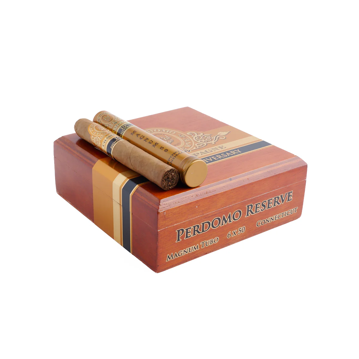 Perdomo 10th Anniversary Champagne Connecticut Magnum Tubo