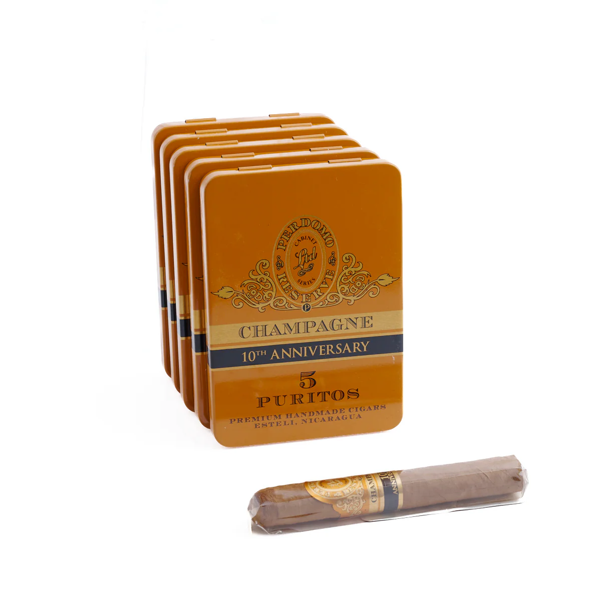 Perdomo 10th Anniversary Champagne Connecticut Purito - Image 4