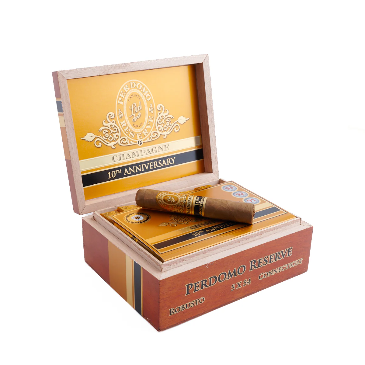 Perdomo 10th Anniversary Champagne Connecticut Robusto - Image 2