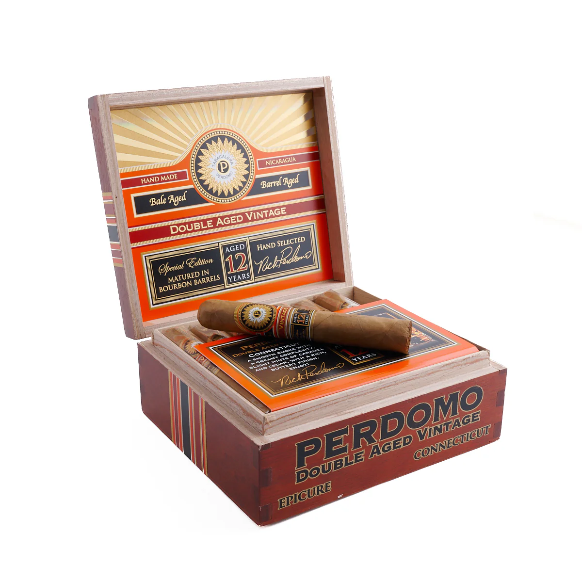 Perdomo Double Aged 12 Year Vintage Connecticut Epicure Toro - Image 2