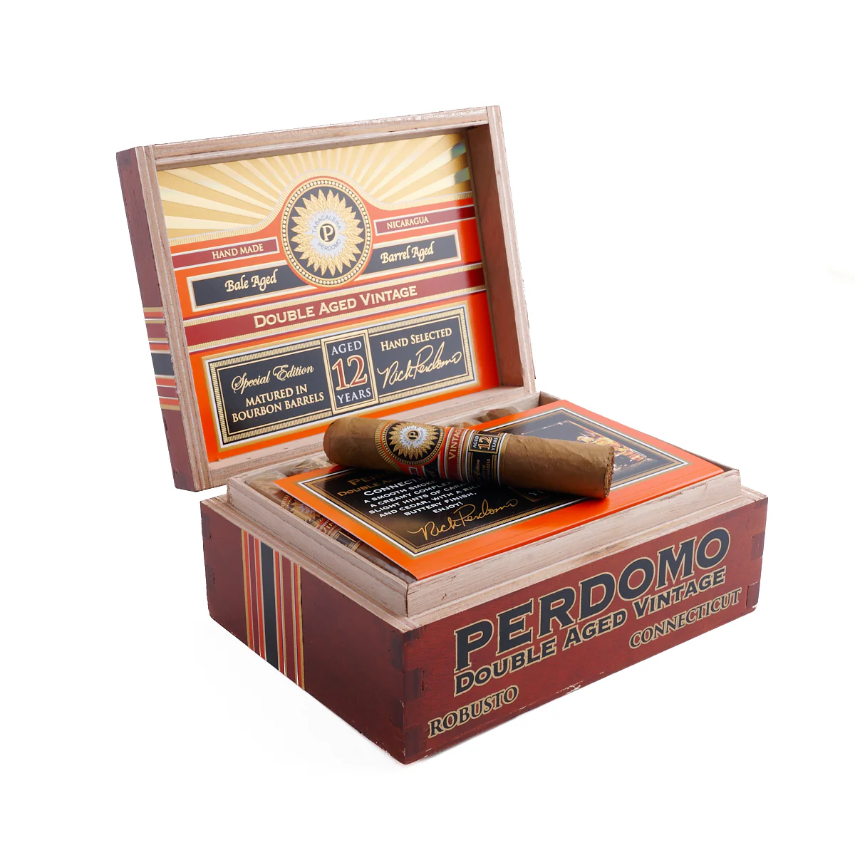 Perdomo Double Aged 12 Year Vintage Connecticut Robusto - Image 2