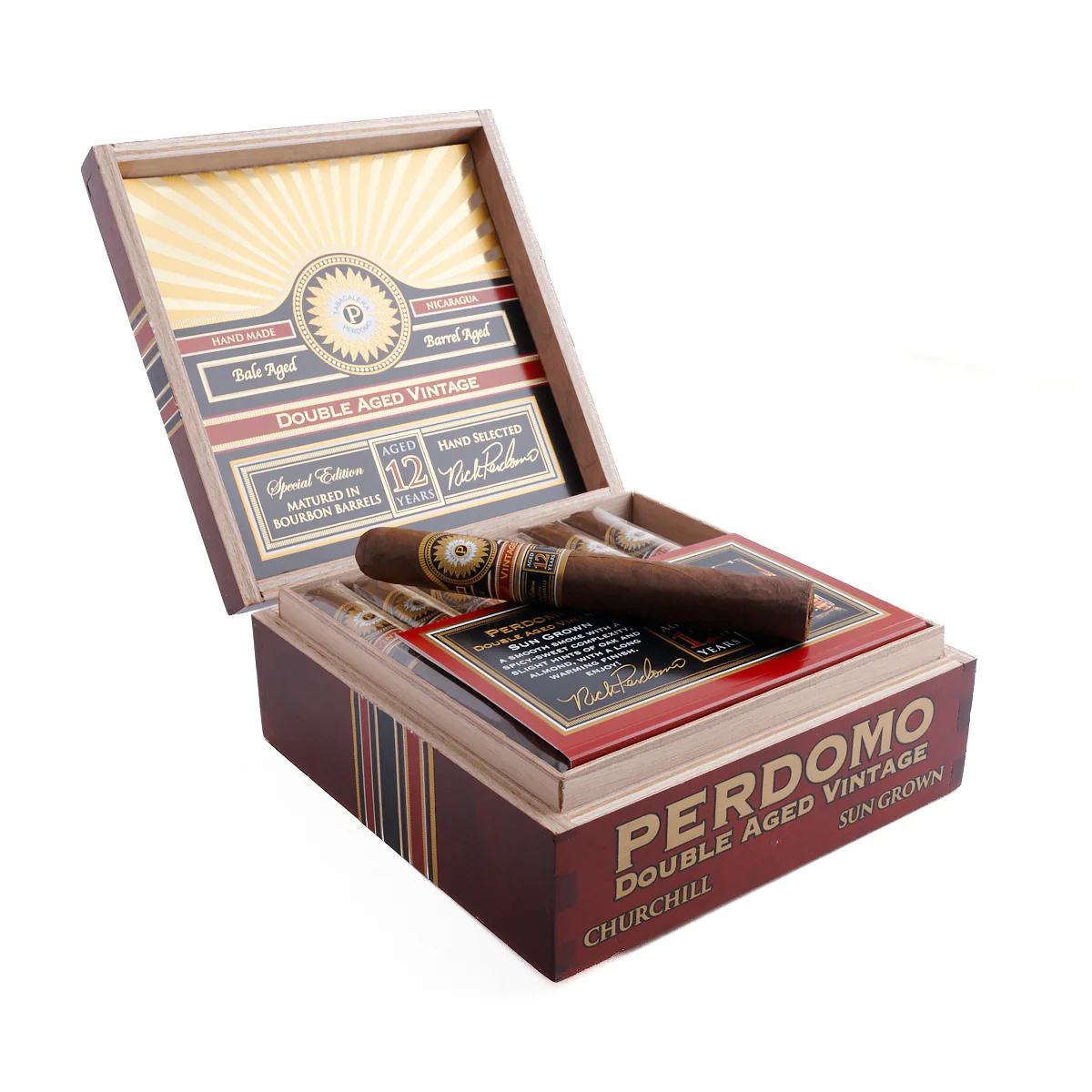 Perdomo Double Aged 12 Year Vintage Sun Grown Churchill - Image 2