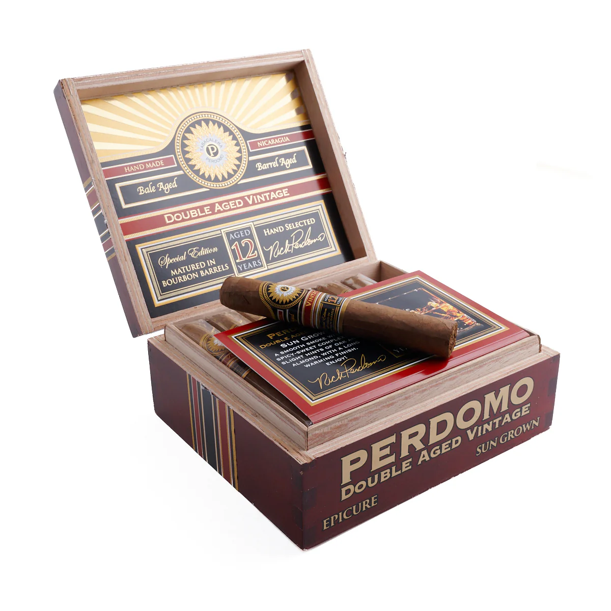 Perdomo Double Aged 12 Year Vintage Sun Grown Epicure Toro - Image 2