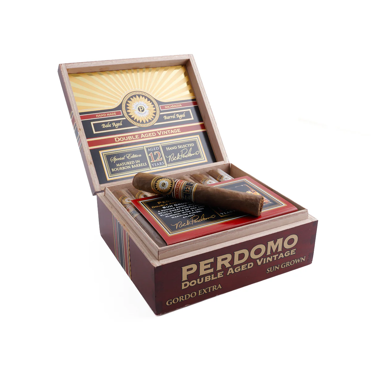 Perdomo Double Aged 12 Year Vintage Sun Grown Gordo Extra - Image 2
