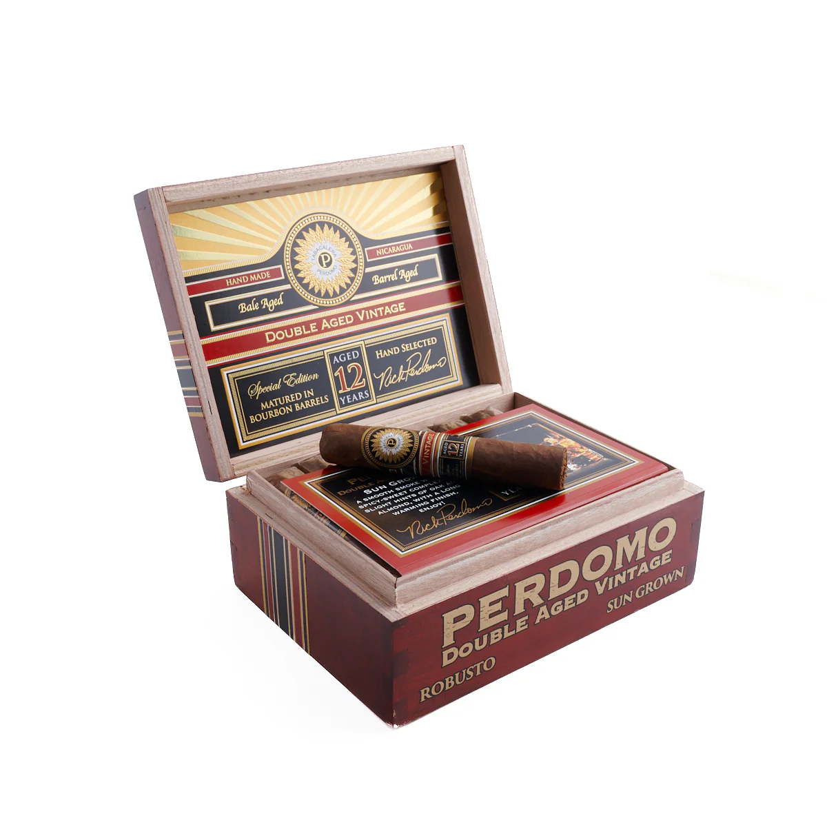 Perdomo Double Aged 12 Year Vintage Sun Grown Robusto - Image 2