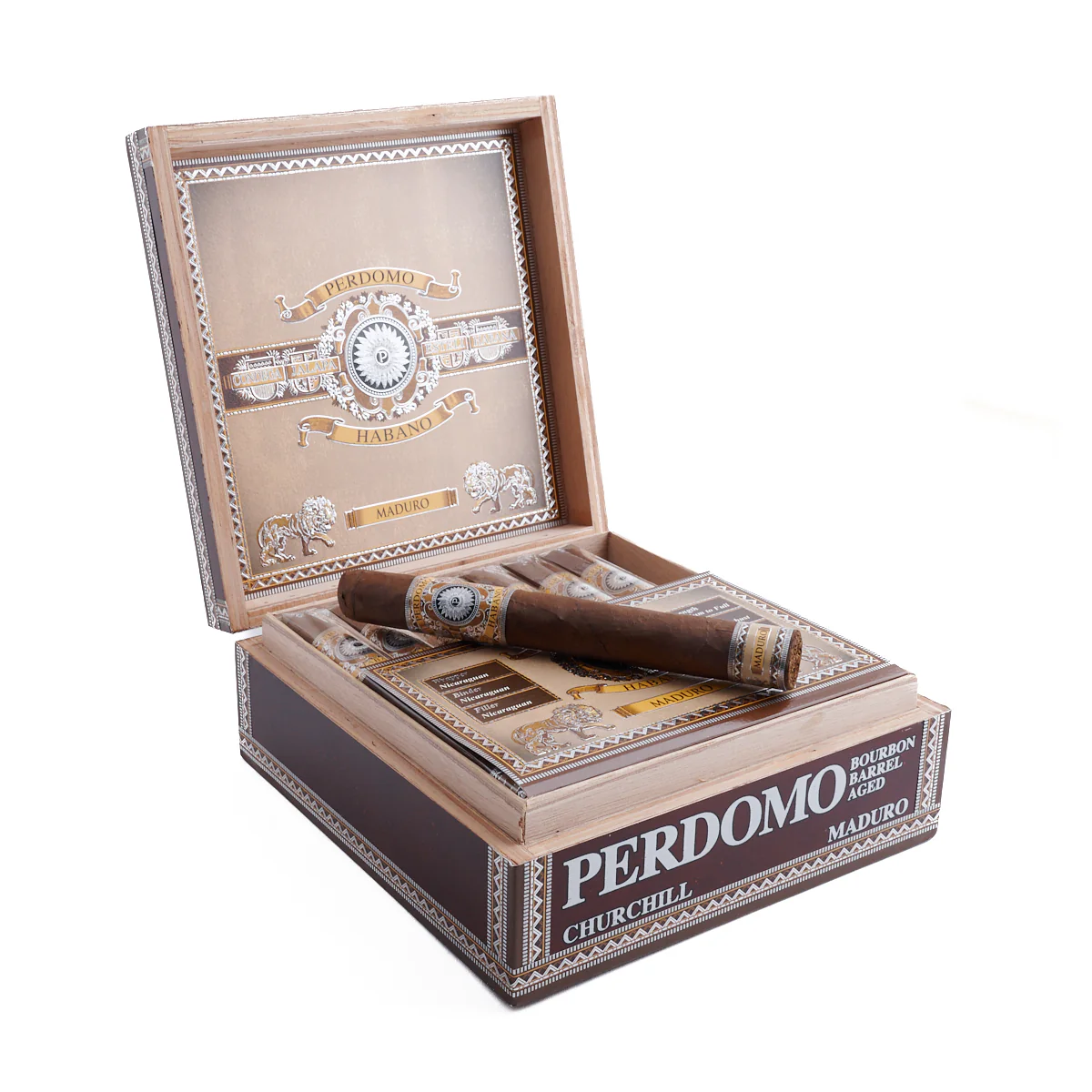 Perdomo Habano Bourbon Barrel Aged Maduro Churchill - Image 2