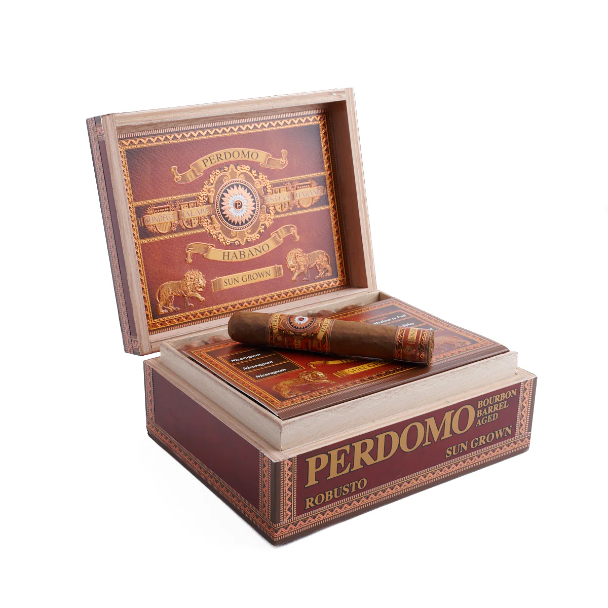 Perdomo Habano Bourbon Barrel Aged Sun Grown Robusto - Image 2