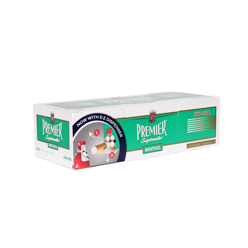 Premier King Size Menthol Tubes 200ct