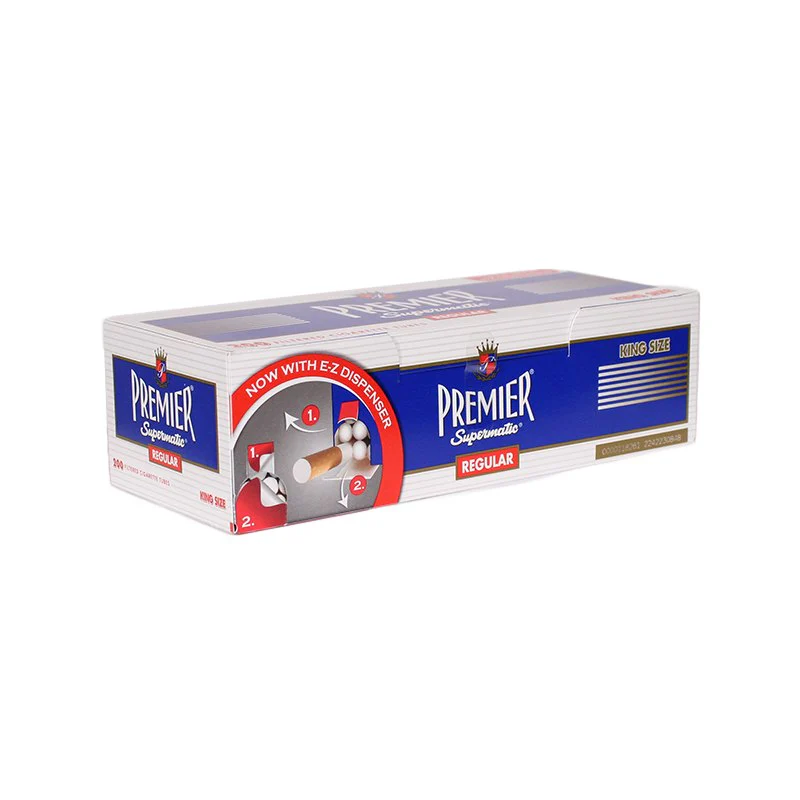 Premier King Size Navy Regular Tubes 200ct