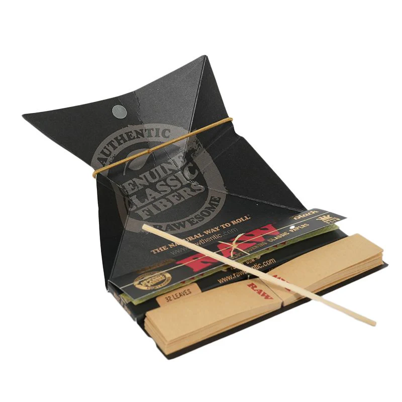 Raw Black King Size Slim Artesano Rolling Papers with Poker 32ct - Image 3