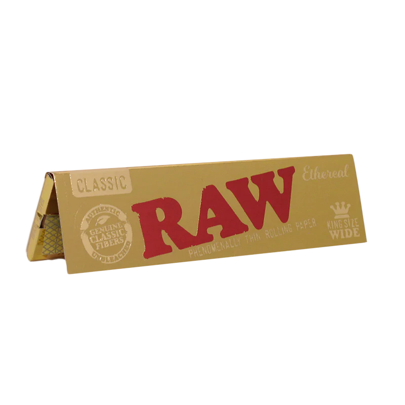 Raw Ethereal King Size Wide Rolling Papers 33ct
