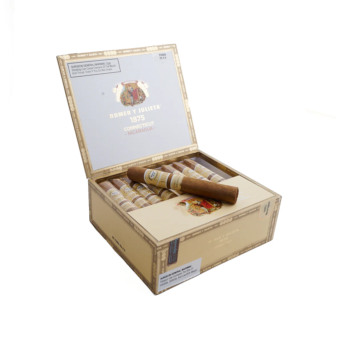 Romeo Y Julieta 1875 Connecticut Nicaragua Toro - Image 2