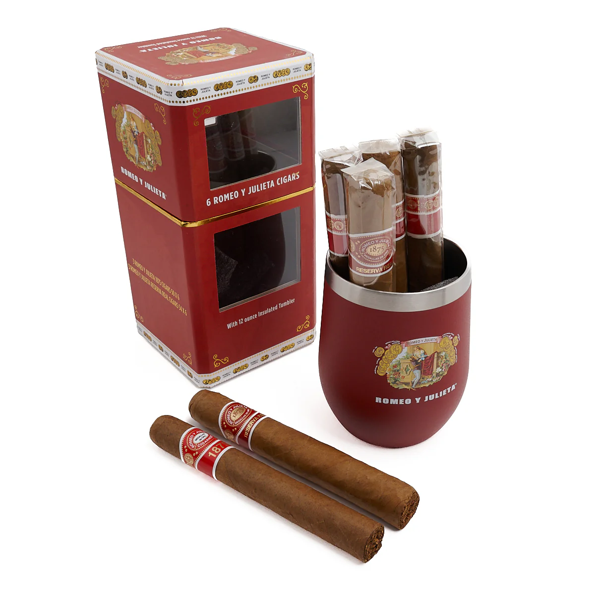 Romeo Y Julieta Cigar and Tumbler Gift Set - Image 2