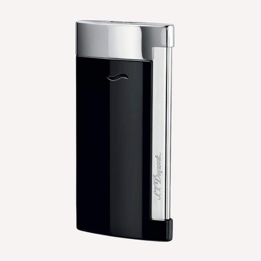 S.T. Dupont Slim 7 Lighter Chrome Finish Black