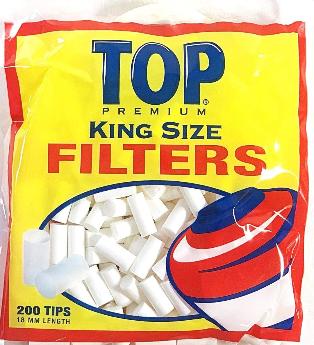 Top Filter Tips King 18mm 200ct