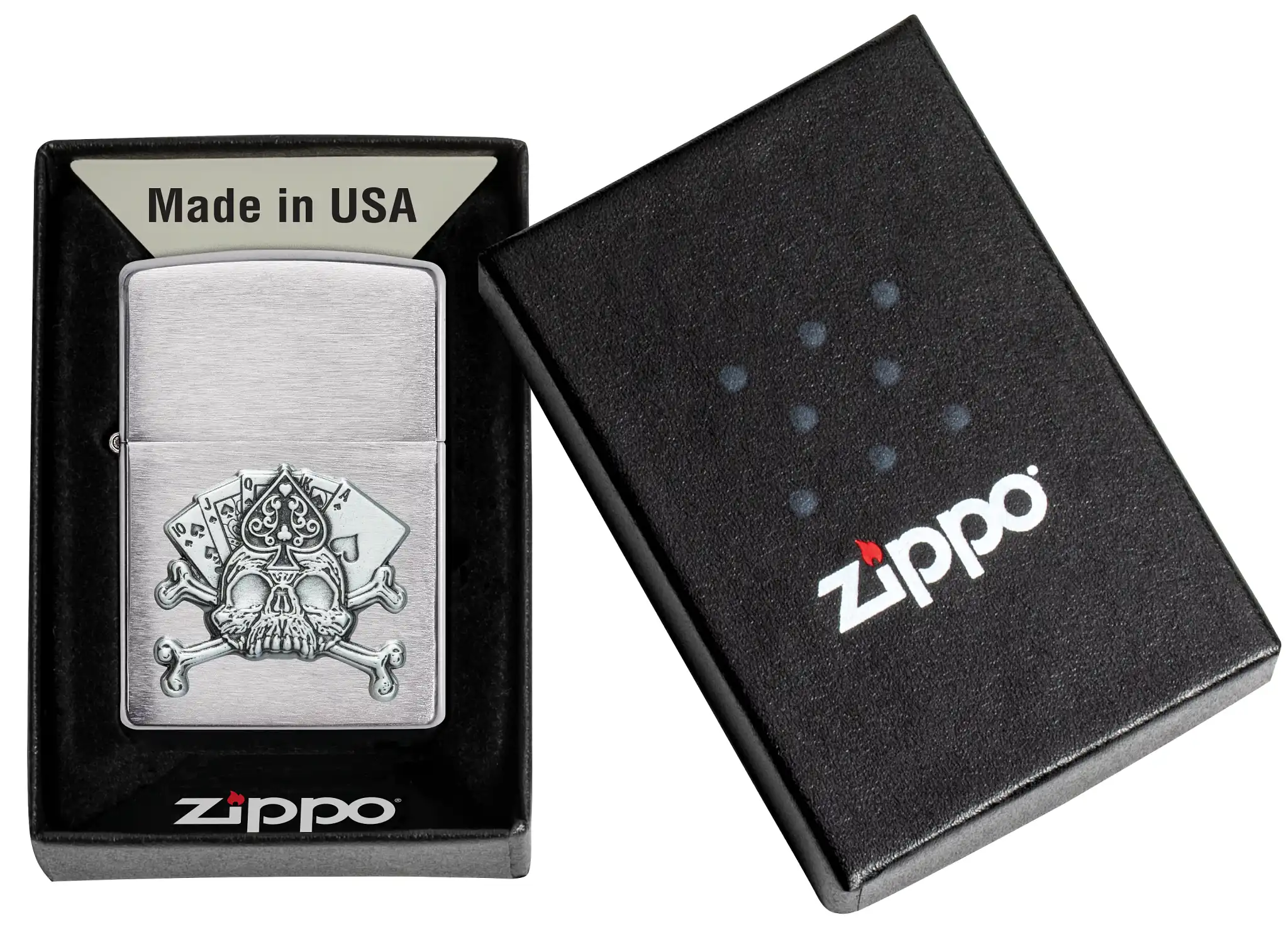 Zippo 200 Card Skull Emblem - Image 2
