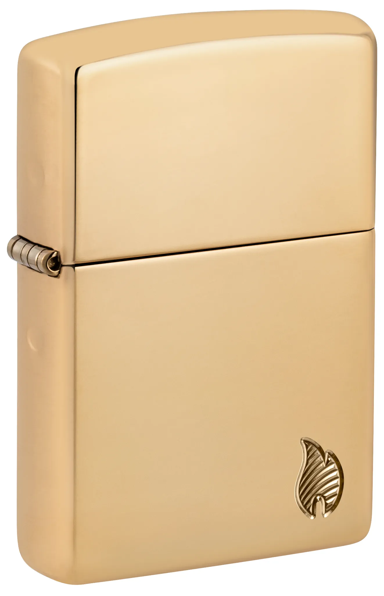Zippo Armor® High Polish Brass Flame Design