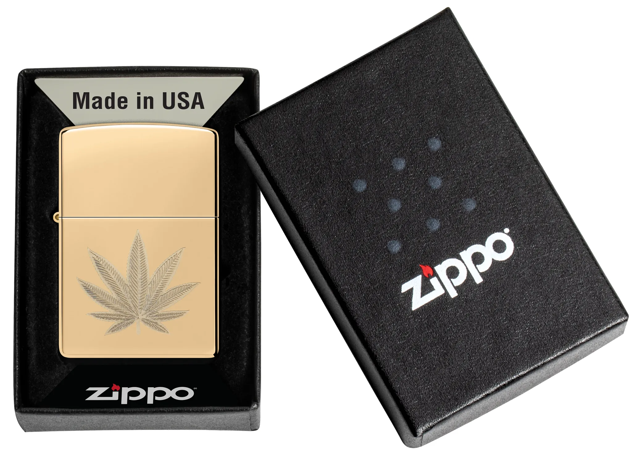 Zippo Cannabis Leaf Design - Image 2