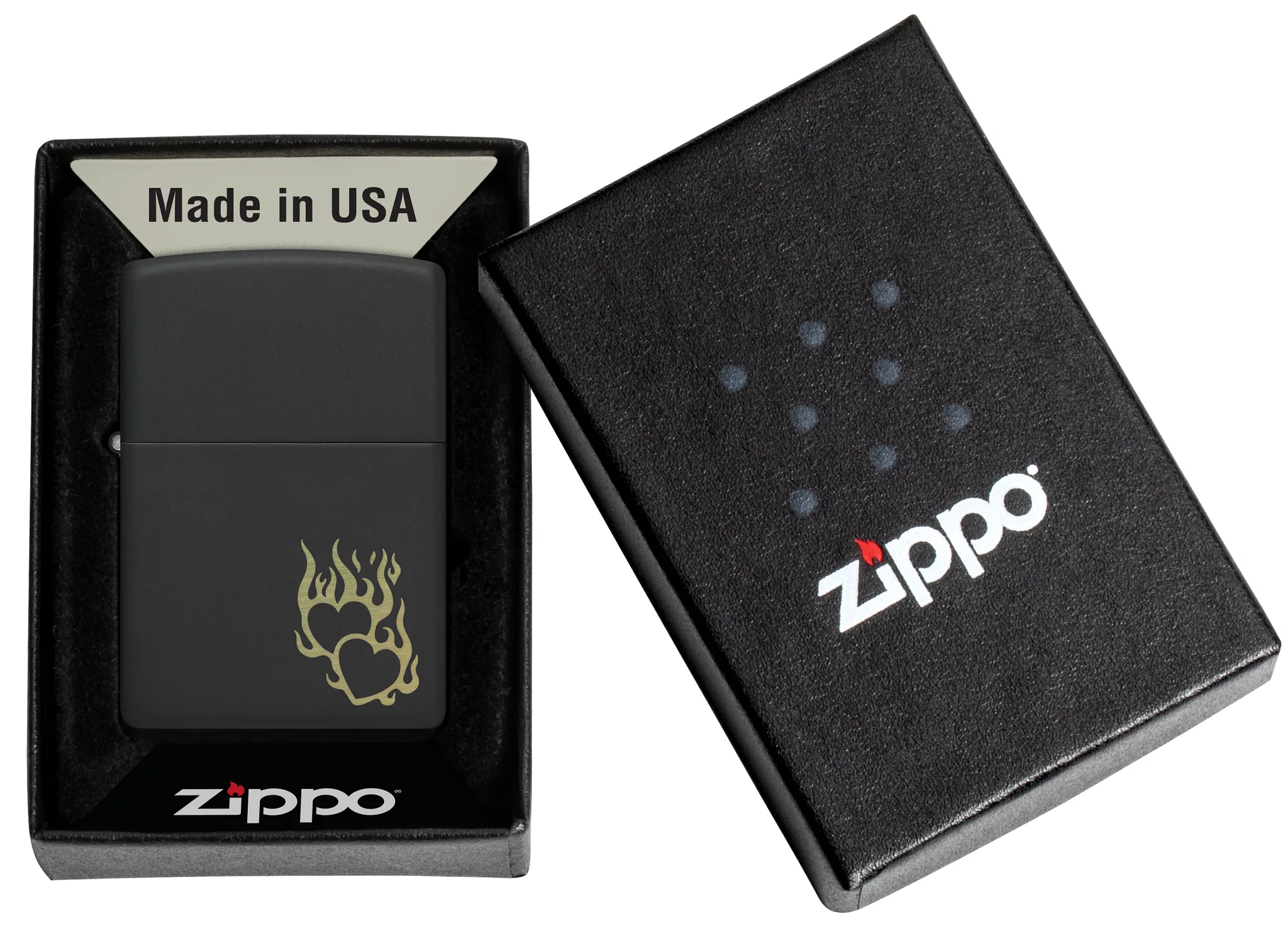 Zippo Fire Heart Design - Image 2