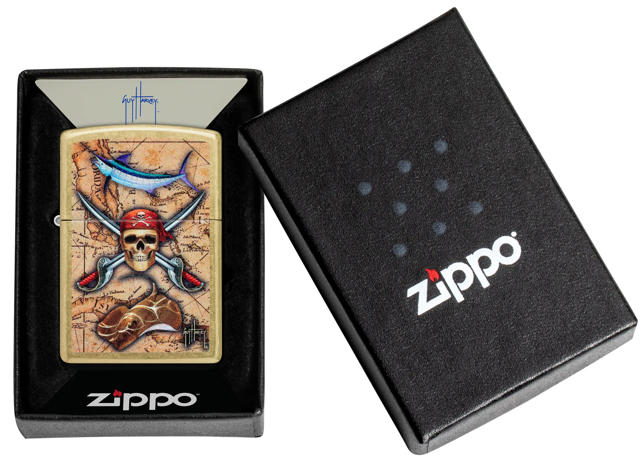 Zippo Guy Harvey Treasure Map Design - Image 2