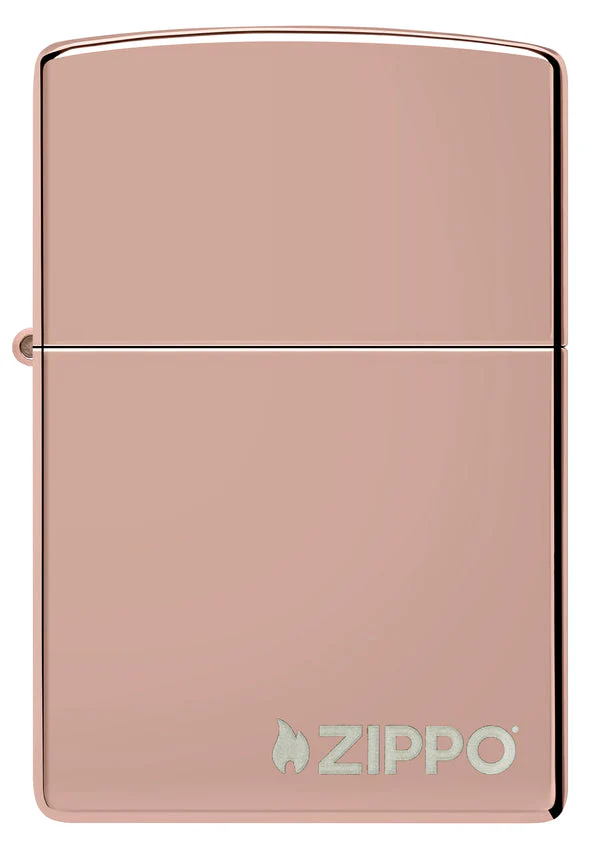 Zippo High Polish Rose Gold Zippo Logo - Image 3