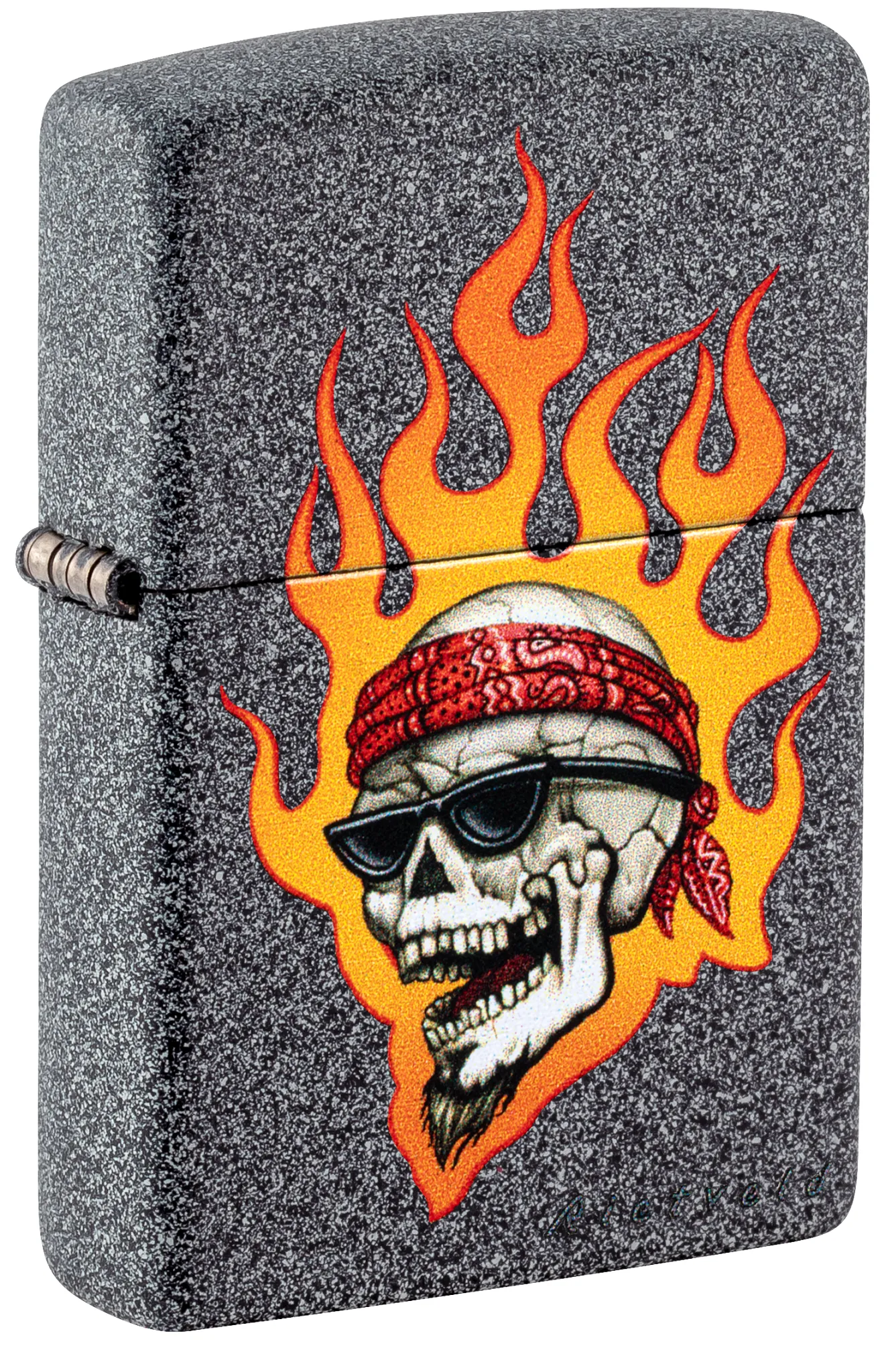 Zippo Rietveld® Flaming Skull Design